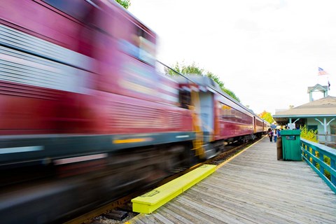 Framed Scenic railroad, Laconia, New Hampshire Print