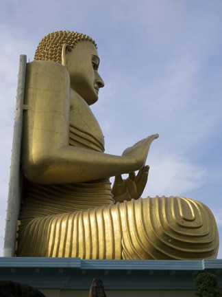 Framed Buddha Statue, Golden Temple Museum at Dambulla, Sri Lanka Print