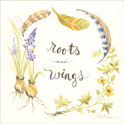 Framed Roots and Wings Print