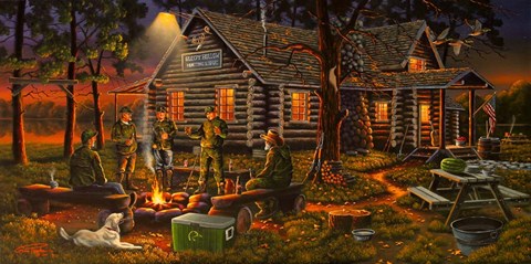 Framed Campfire Tales Print