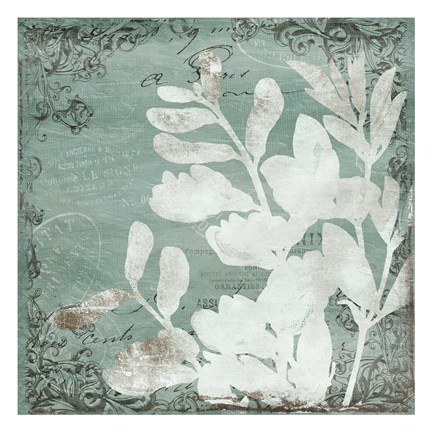 Framed Postal Floral Silo Mate Print