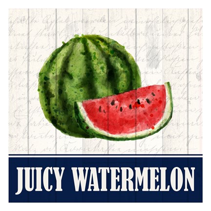 Framed Juicy Watermelon Print