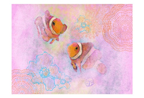Framed Clownfish Pair Print
