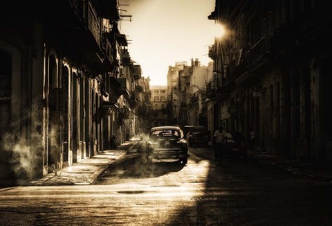 Framed Mystic Morning In Havana Print