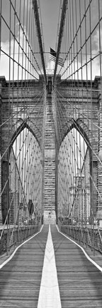 Framed Brooklyn Bridge Panel Print