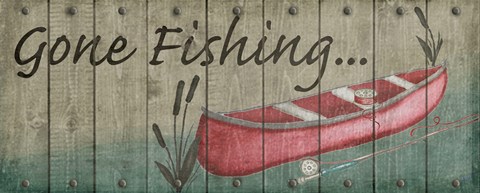 Framed Fishing I Print
