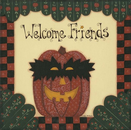 Framed Welcome Friends Print