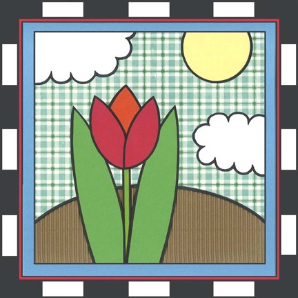Framed Tulips 5 Print