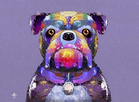 Framed Bulldog I Print