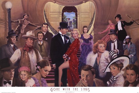 Framed Gone with the Stars Print