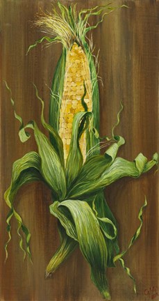 Framed Ear of Corn Print
