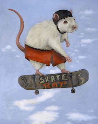 Framed Skate Rat Print