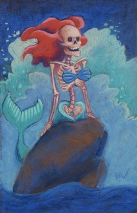 Framed Part of Your (Skelly) World Print