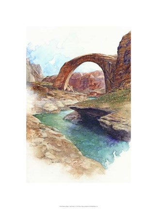 Framed Rainbow Bridge - Lake Powell, Ut. Print