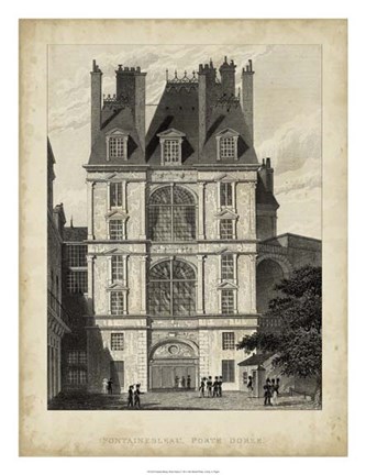 Framed Fontainbleau, Porte Doree Print