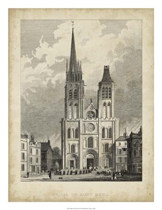 Framed Eglise de St. Denis Print