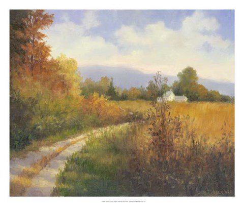 Framed Autumn Country Road Print