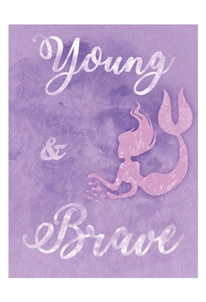Framed Brave Mermaids Print