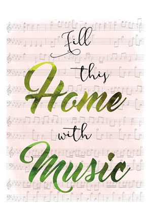 Framed Musical Home Print