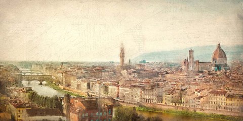 Framed Florence View Print