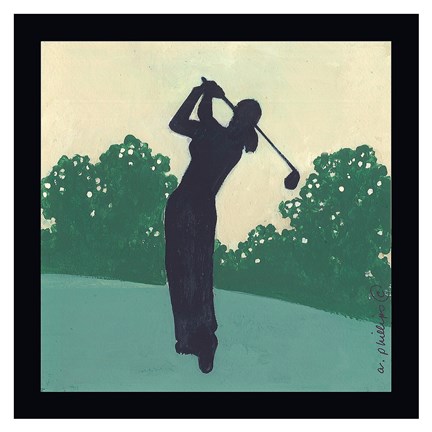 Framed Play Golf I Print
