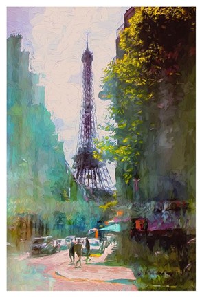 Framed Paris Street Print
