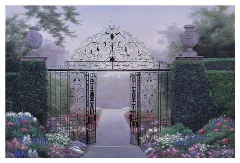 Framed Elegant Garden Print
