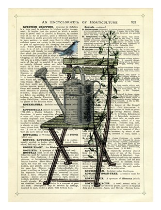 Framed Gardener&#39;s Chair Print