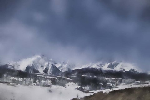 Framed Winter Impressions In Colorado 4 Print