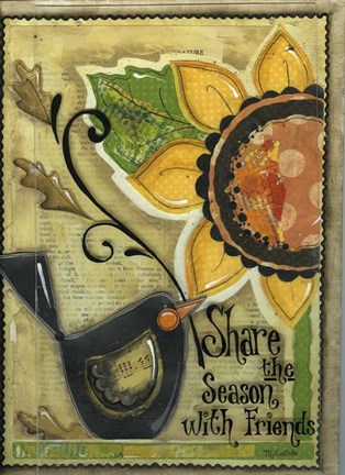 Framed Share the Season with Friends Print