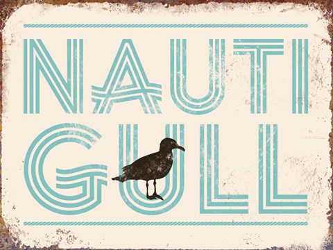 Framed Nauti Gull Print
