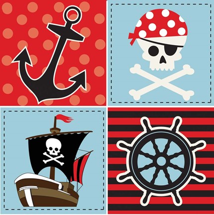 Framed Ahoy Pirate Boy II Print