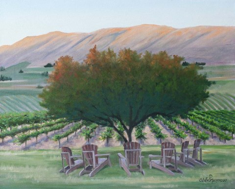 Framed Frichette Winery Print