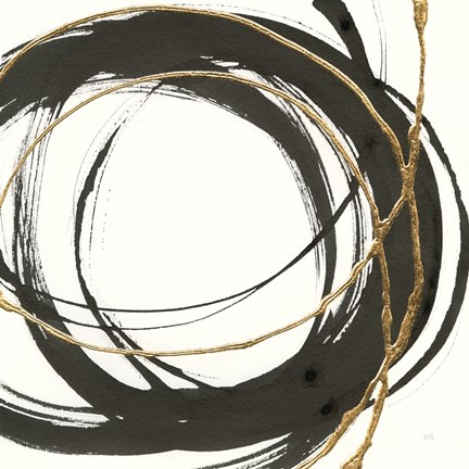 Framed Gilded Enso II Print