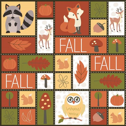 Framed Fall Collage Print