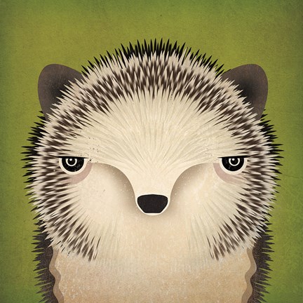 Framed Baby Hedgehog Print