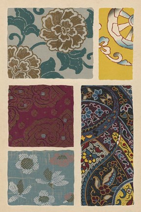 Framed Japanese Textile Design I Print