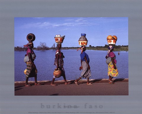 Framed Burkina Faso 1998 Print