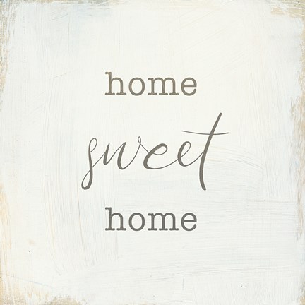 Framed Home Sweet Home I Script Print