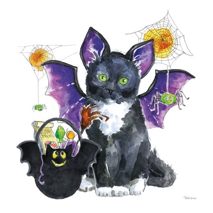 Framed Halloween Pets VI Print