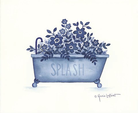 Framed Splash Tub Print
