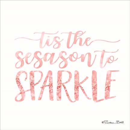 Framed Tis the Season to Sparkle Print