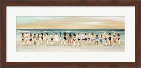 Framed Beach Babes Print