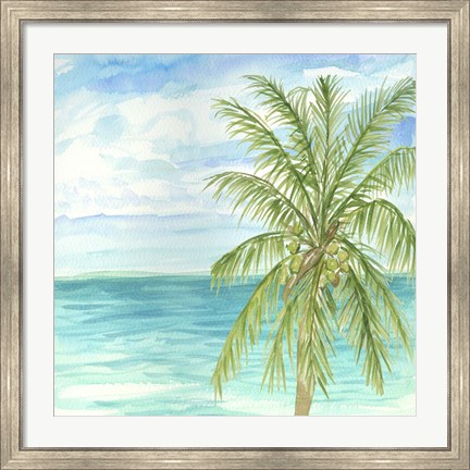 Framed Refreshing Coastal Breeze II Print