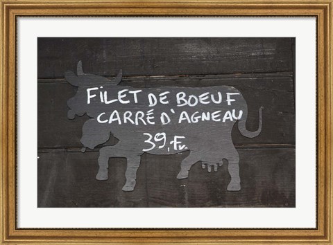 Framed Filet De Boeuf Print