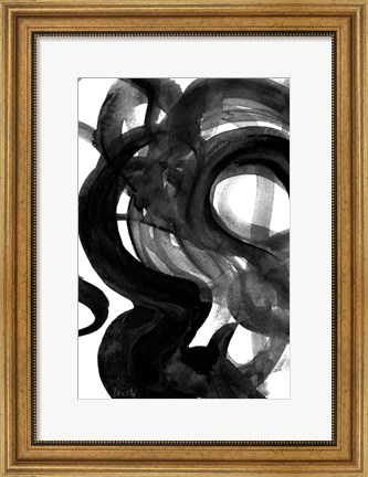 Framed Dark Movement I Print