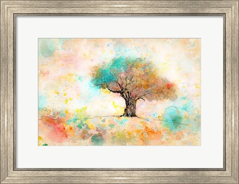 Framed Citrus Tree Print