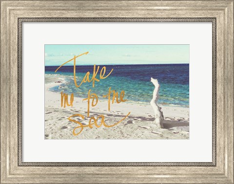 Framed Beach Please II Print