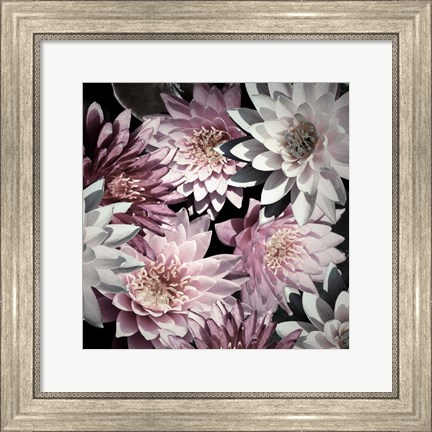 Framed Plum Florals Print