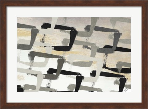 Framed Gray Abstract Print